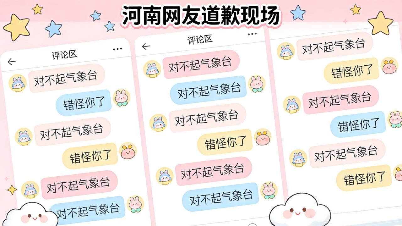 河南网友集体排队给气象台道歉啦！前几天预报大暴雪遭质疑，结果雪准时赴约，漫天鹅毛