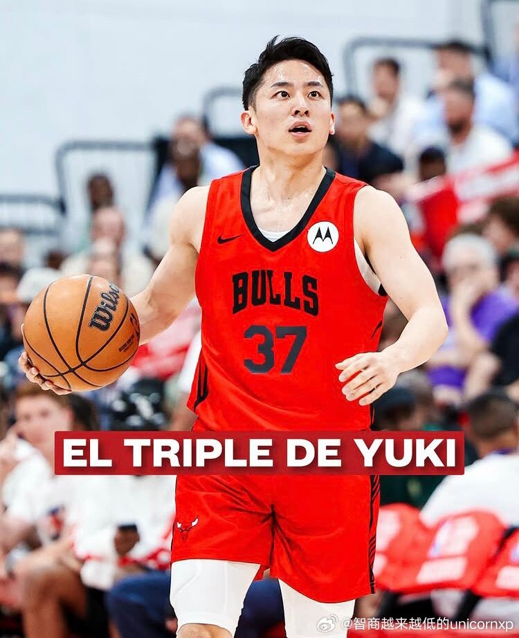 河村勇辉夏季联赛首秀20分钟3分4板2助，三分球5中1，整个公牛夏联队打得一地细