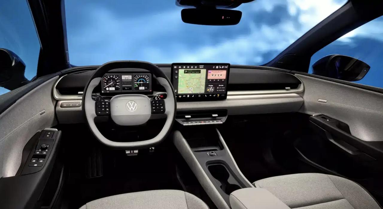近日，大众官方正式公布了ID.POLO的内饰，相比于之前ID.系列的车型，新车内