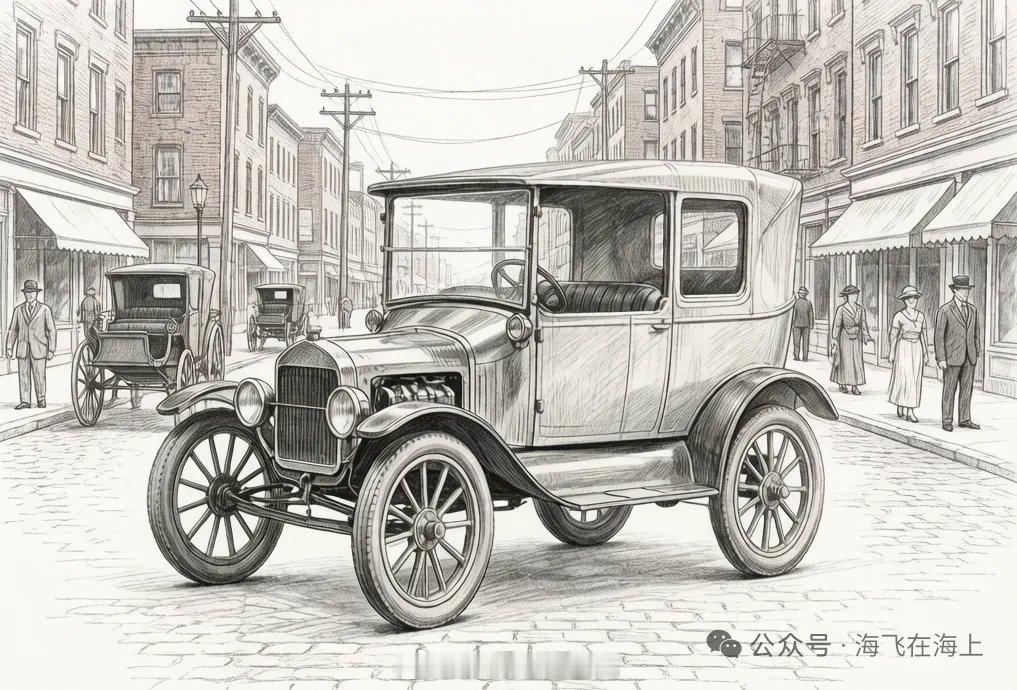 经典老车 漫话汽车 之 福特 T 型车（1908）福特 T 型车（1908）— 