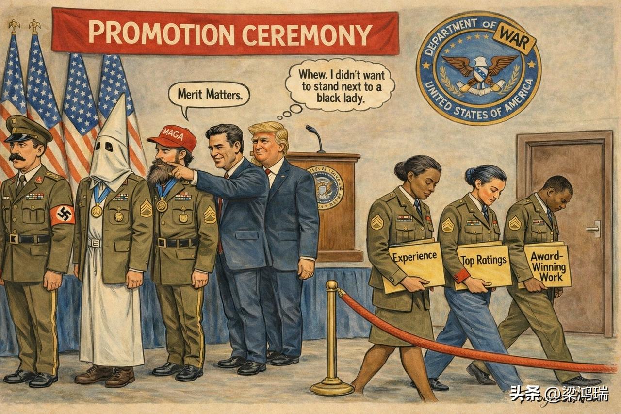 这是一张政治讽刺漫画，由美国一个进步派组织 ProgressNow 创作。它通过