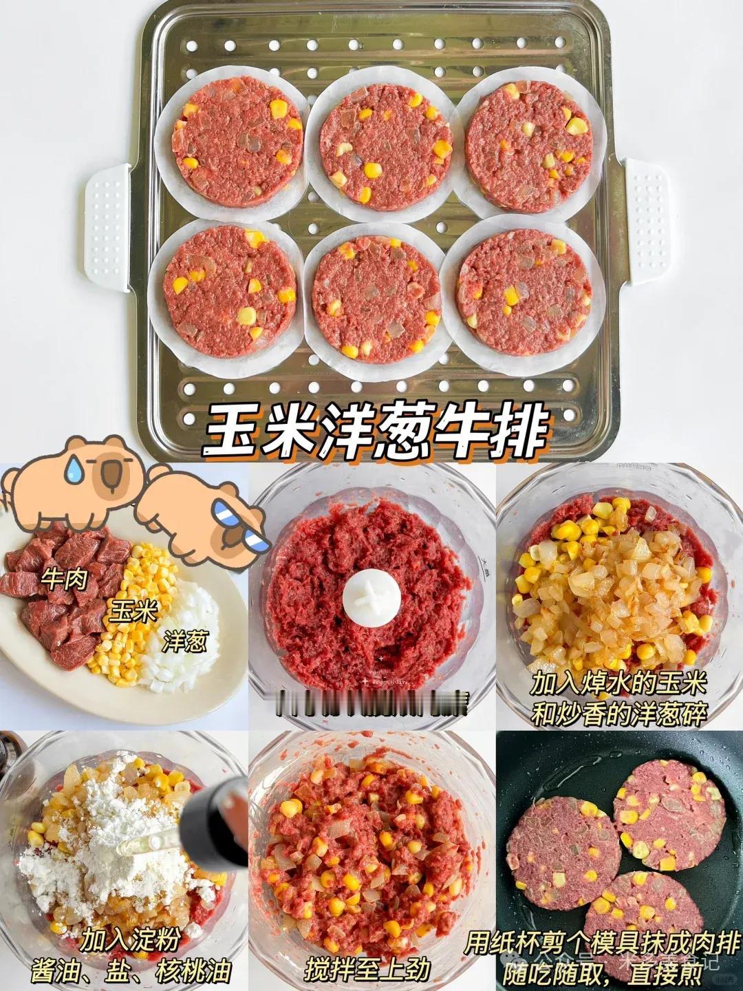 这么多小肉饼，总有你喜欢的！[灵光一闪][来看我]#每日食谱不重样# #家庭三餐