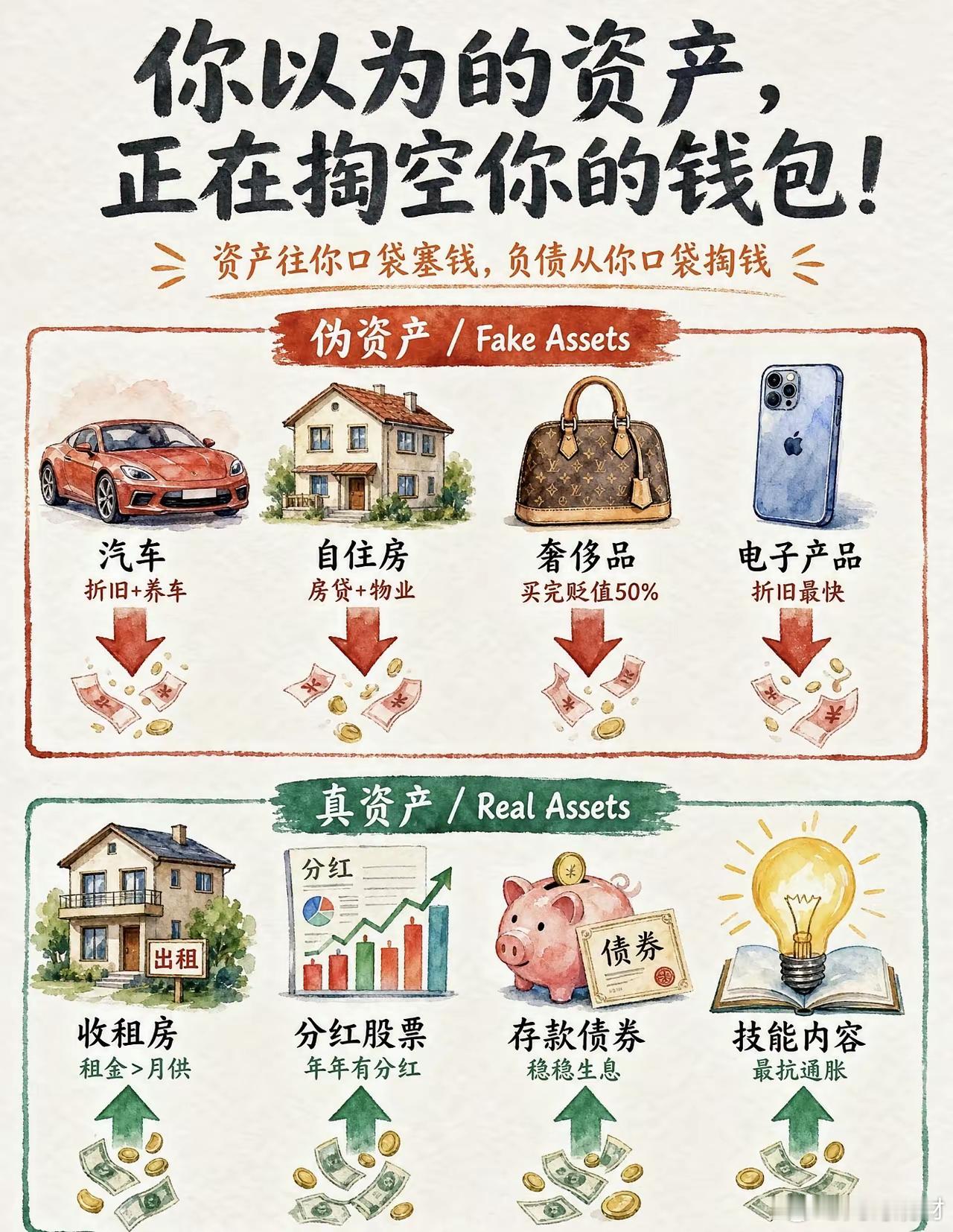 财务知识——要资产（不要消耗品） 