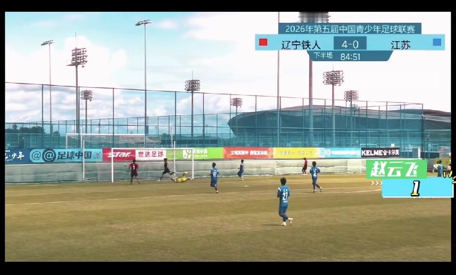 辽宁铁人U17小将刚刚又把江苏U17队5：0拿掉了，获得分赛区冠军，这成绩非常地