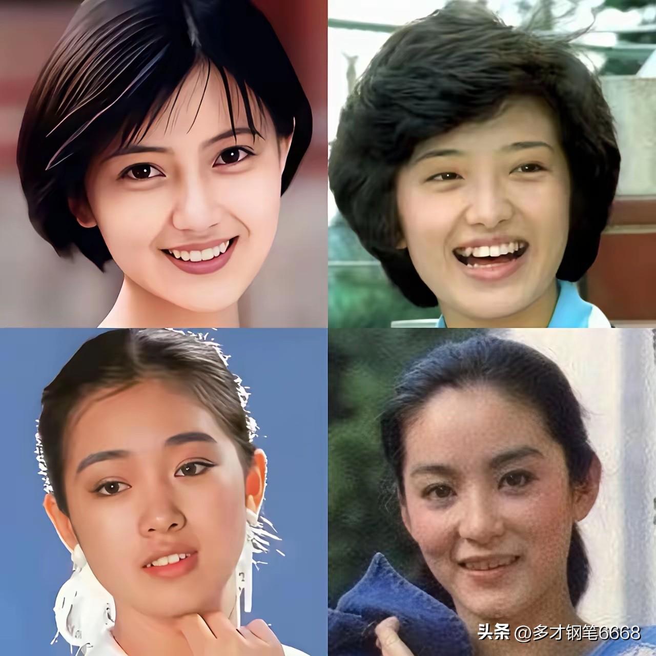高圆圆、巩俐、林青霞、山口百惠四大美女的颜值比对，你觉得谁是最好看的一个呢？我个