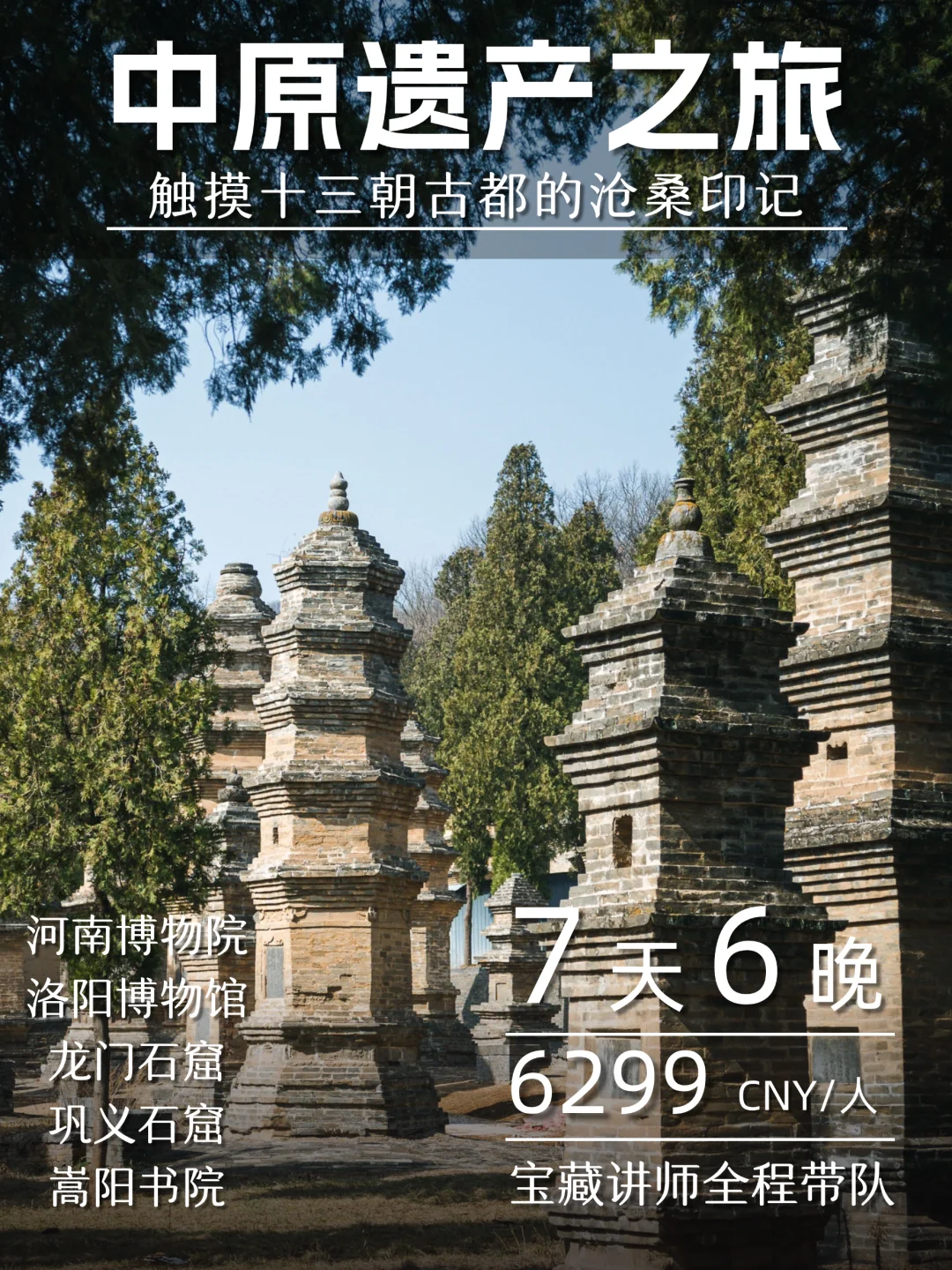 宝藏讲师全程讲解🔍7天6晚玩转中原