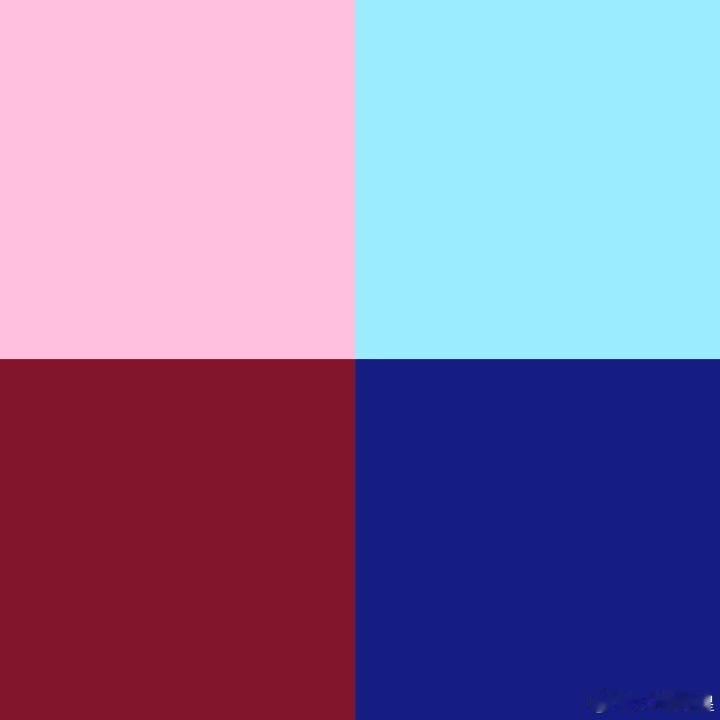 宝宝 你们想铺底色吗 [期待] 要是铺的话我们就拼个四色的，撞上颜色相同的小爱心