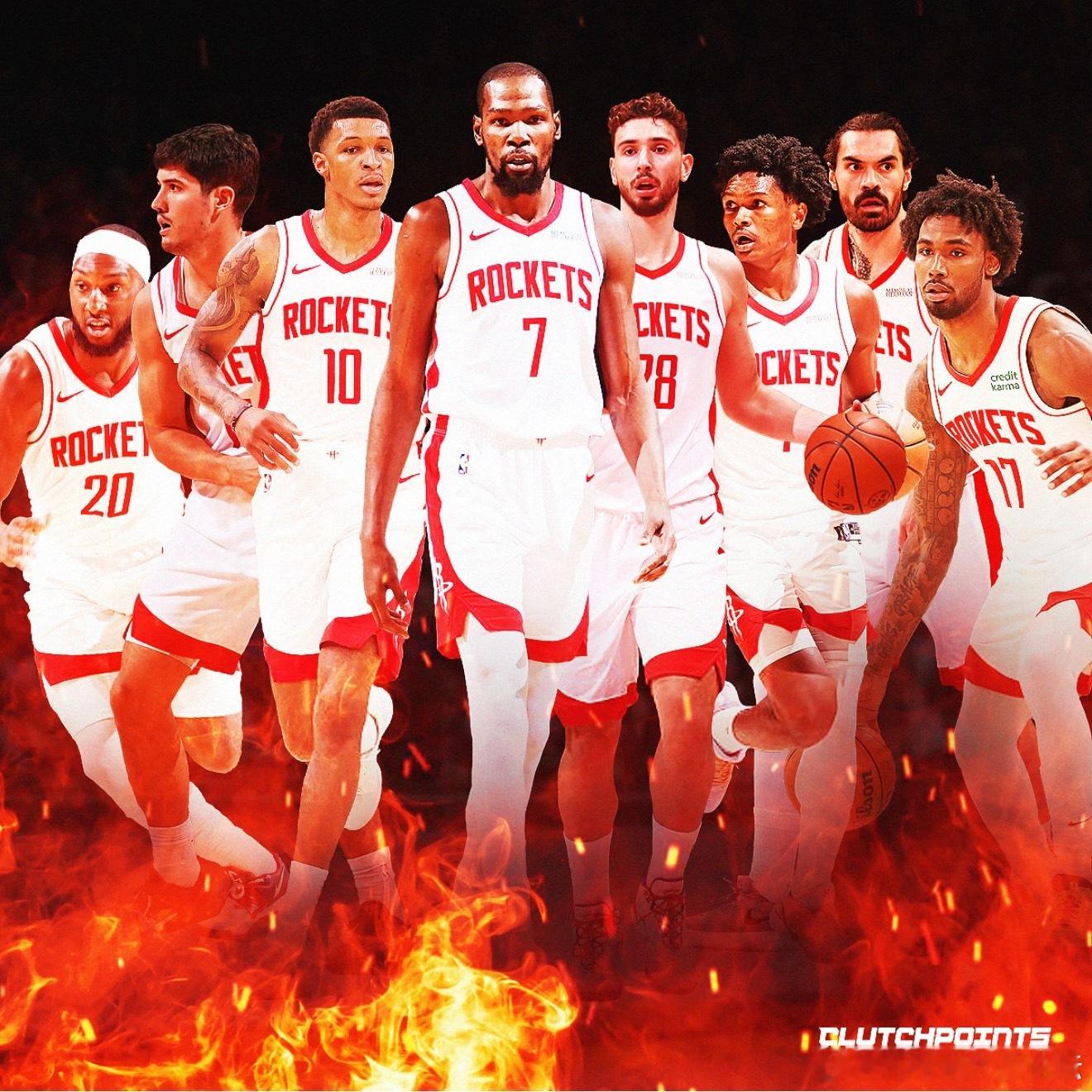 随着马刺不敌太阳，火箭目前以+12.5的净效率值，升至联盟第一位。休斯顿火箭 ​