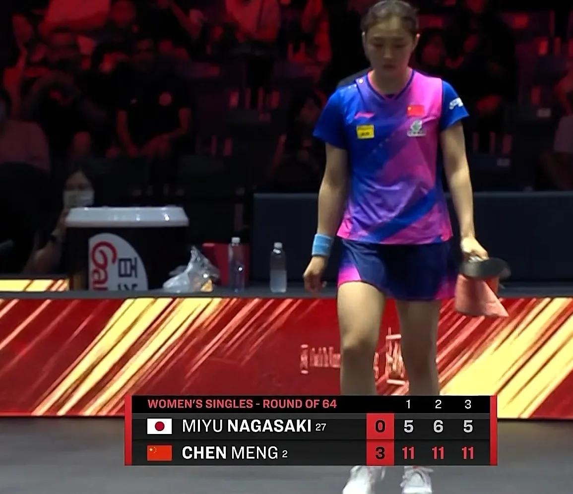 陈梦3-0长崎美柚晋级32强！
#WTT大满贯赛新加坡站2024# 女单首轮，陈