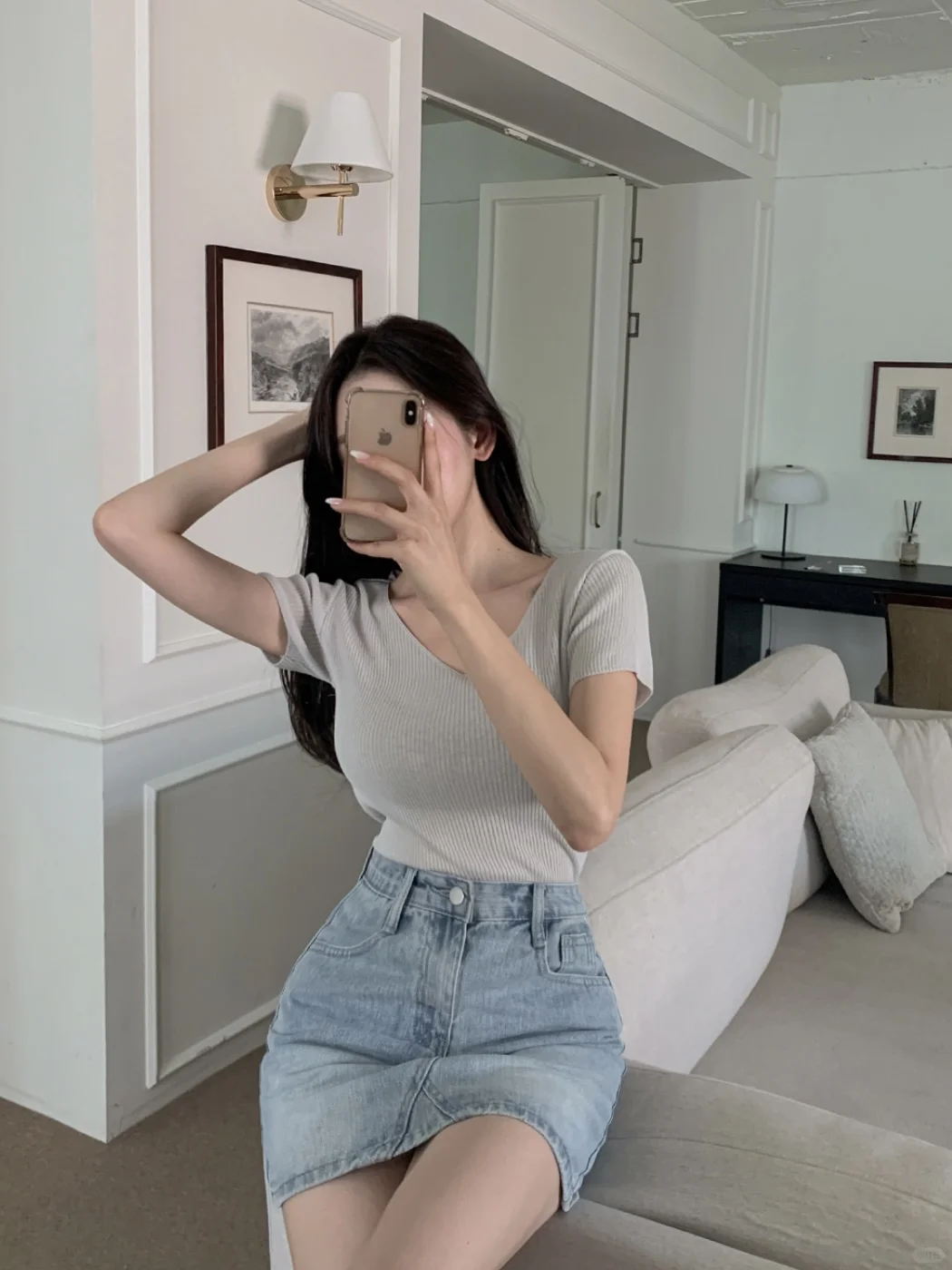 夏日休闲辣妹风穿搭🇰🇷