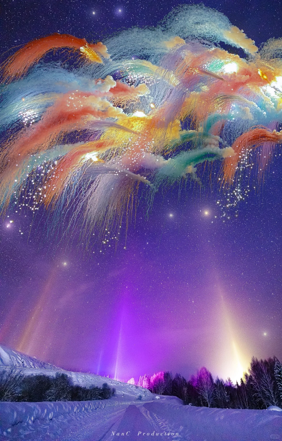 我在阿勒泰拍到了行星发动机和彩虹🌈