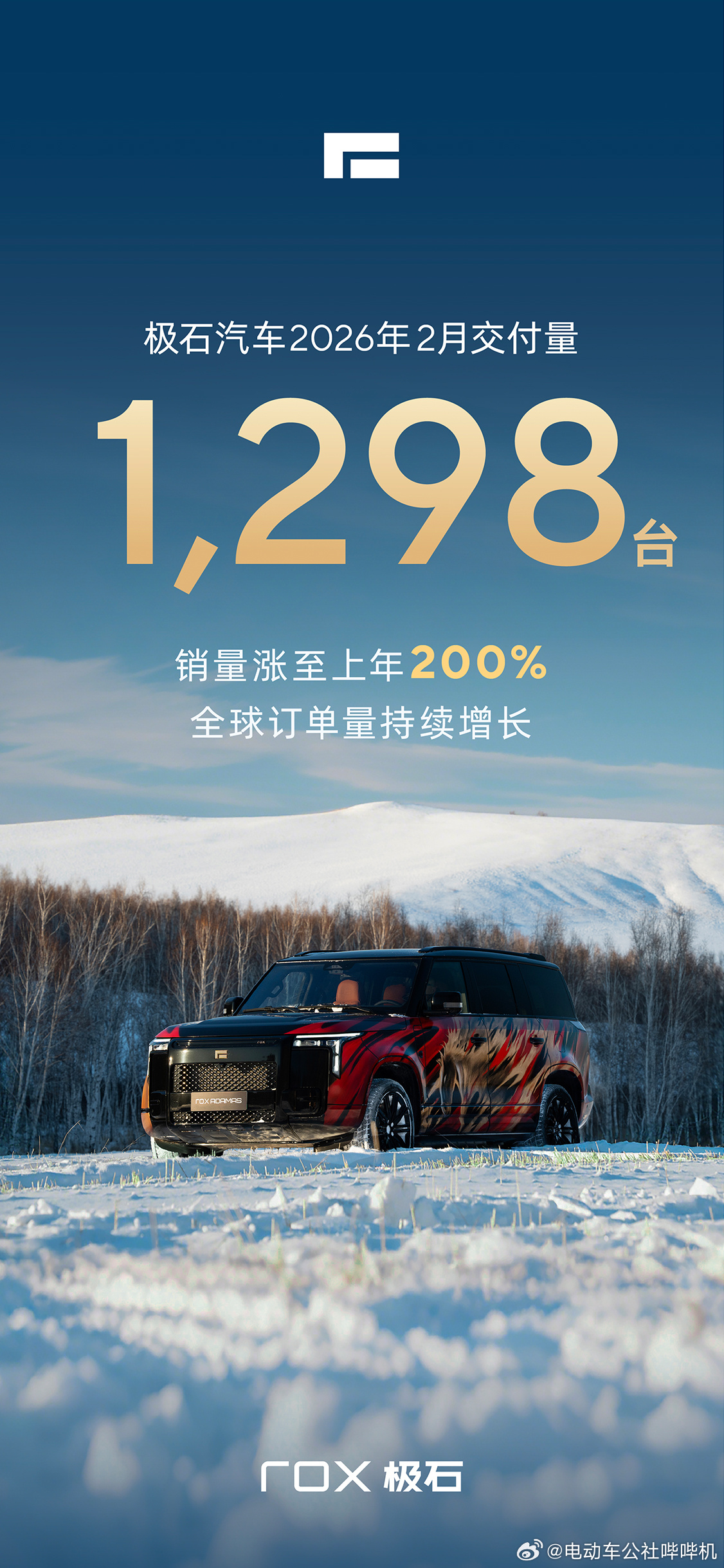 极石是唯一一个坚持每个月都在最后一天发布月销量的，而不是等到次月1日。极石2月份