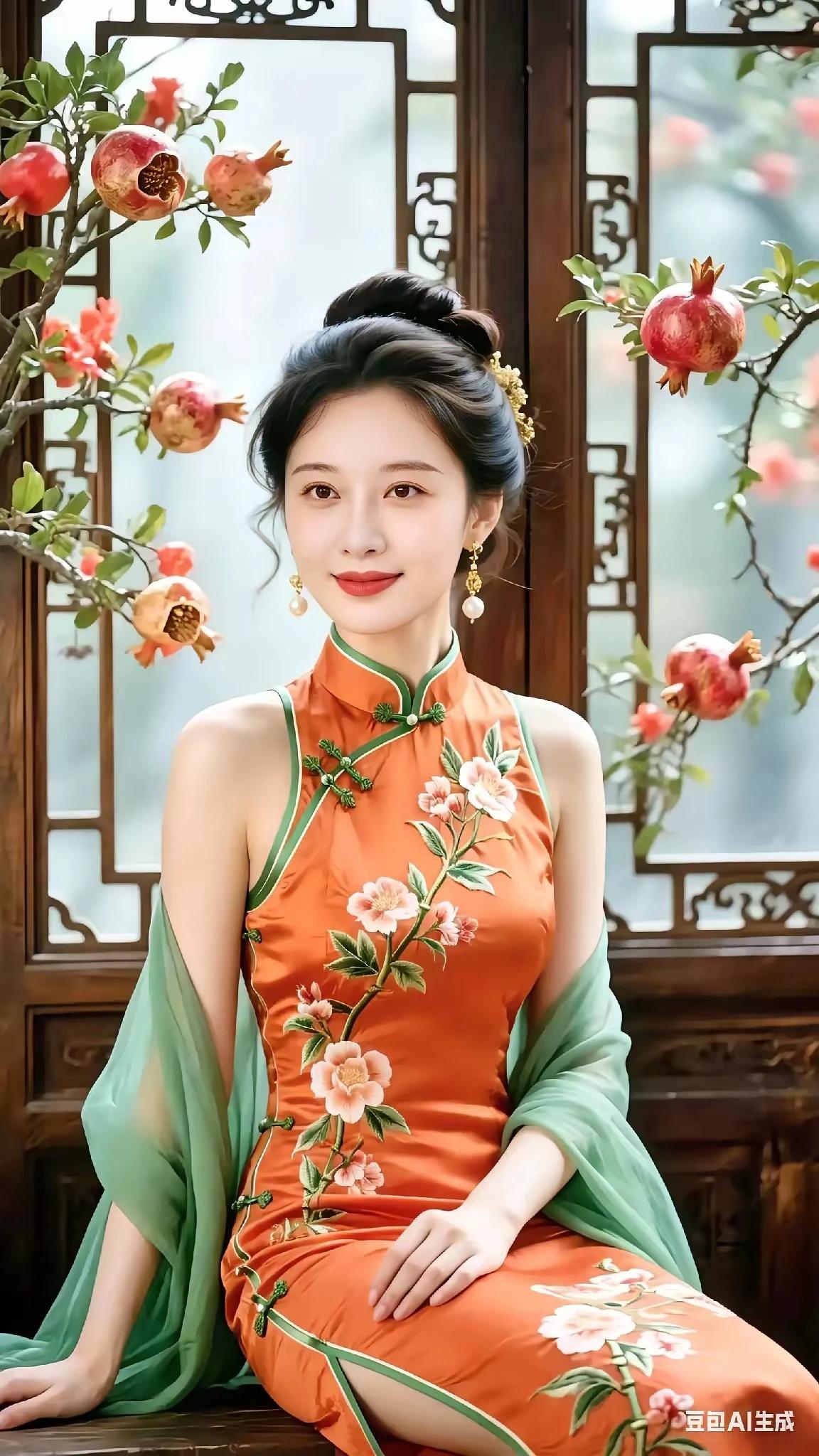 常言姑娘美如花，
试与鲜花竞娇雅。
各美其美分外俏，
姹紫嫣红就属她。