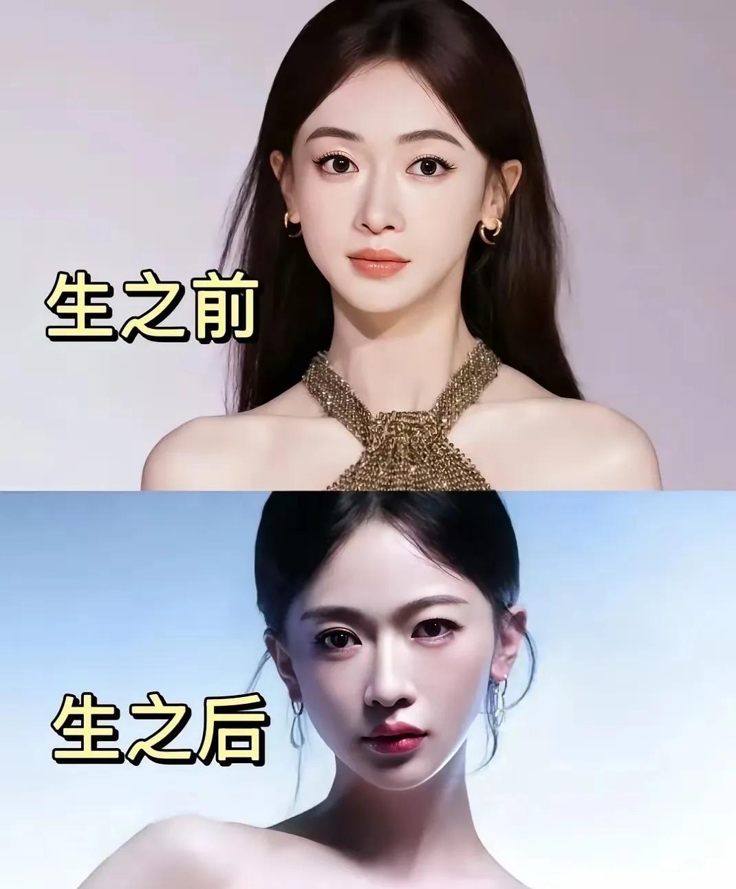 岁月的沉淀，真的能让人变得温柔！
看看她生完孩子后，面相都变得柔和了许多，母亲真