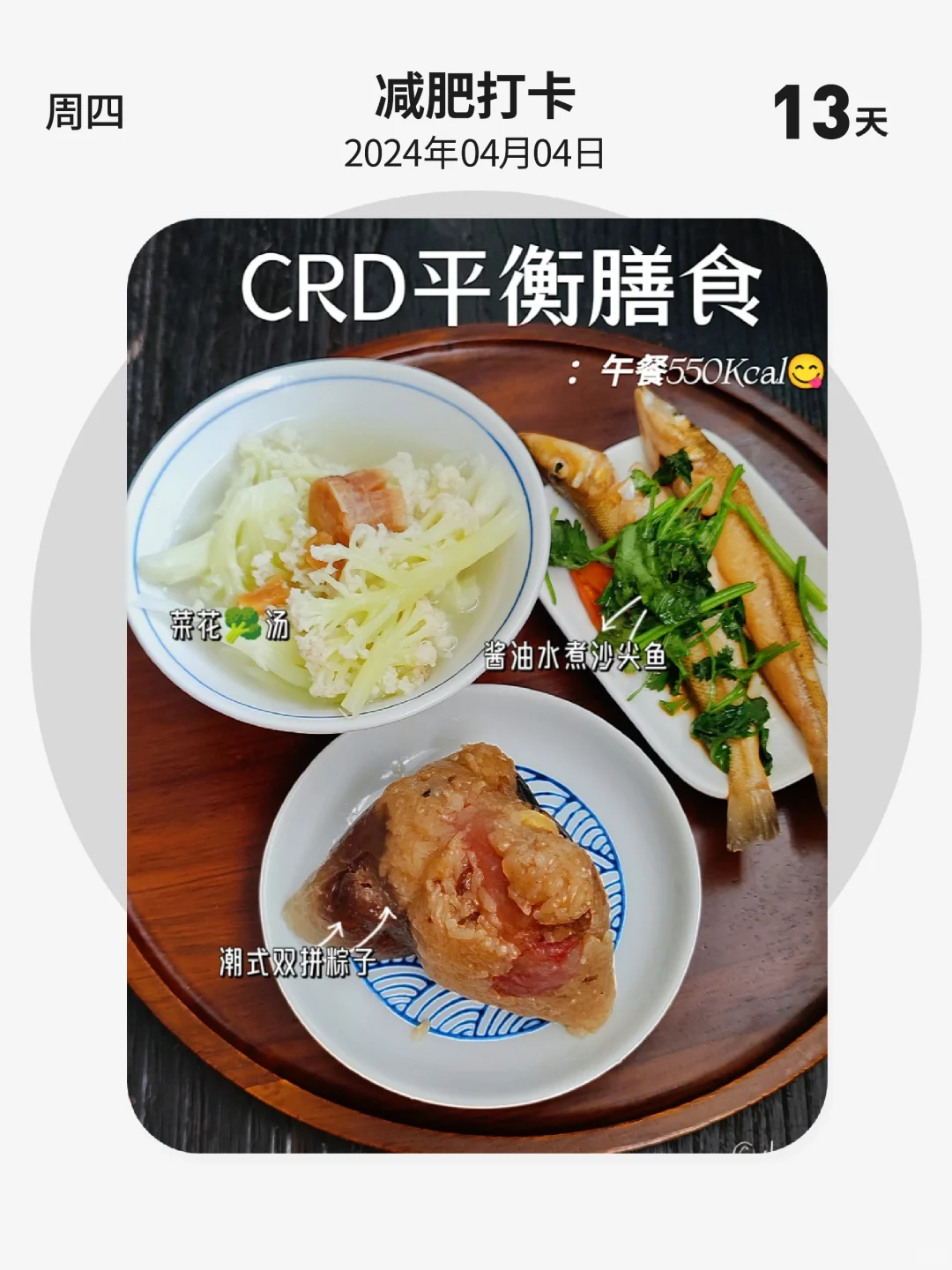 减肥打卡 | 第 13 天，CRD平衡膳食