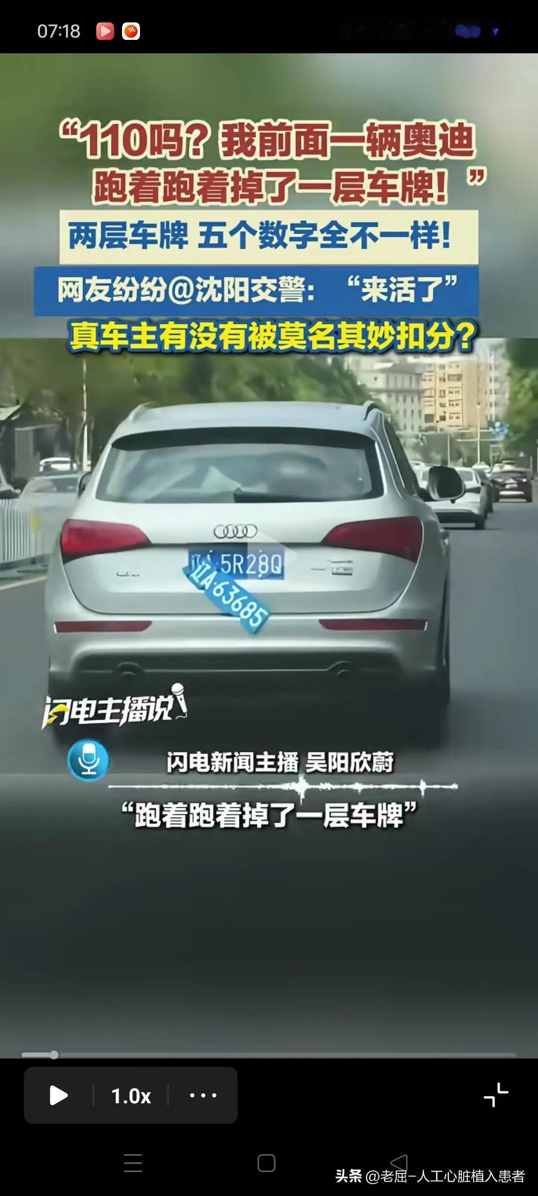 这车主，既胆大，又法盲，不知道交警处理了没？