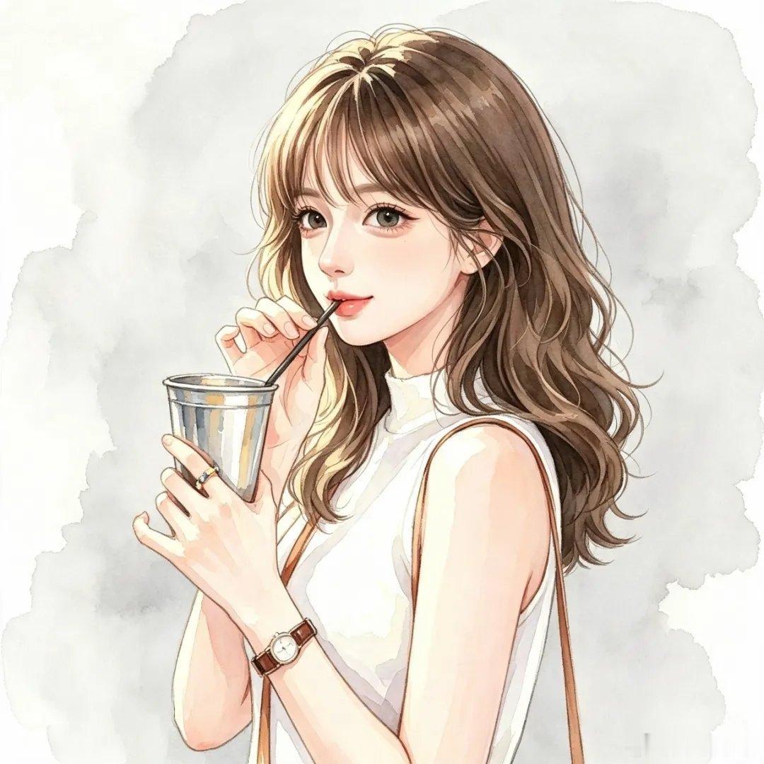春夏季动感女生WeChat头像 