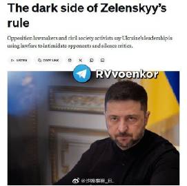 美国《政客》继续批评泽连斯基的威权主义。