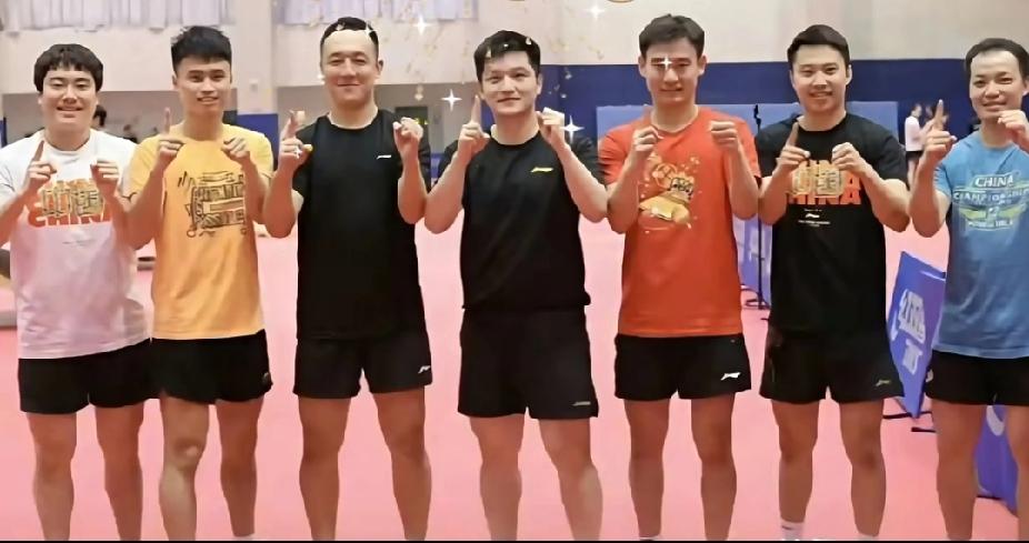 一张合照，七个追梦少年，一段国乒青春🥺
 
第一次刷到这张齐刷刷的老合照，七个