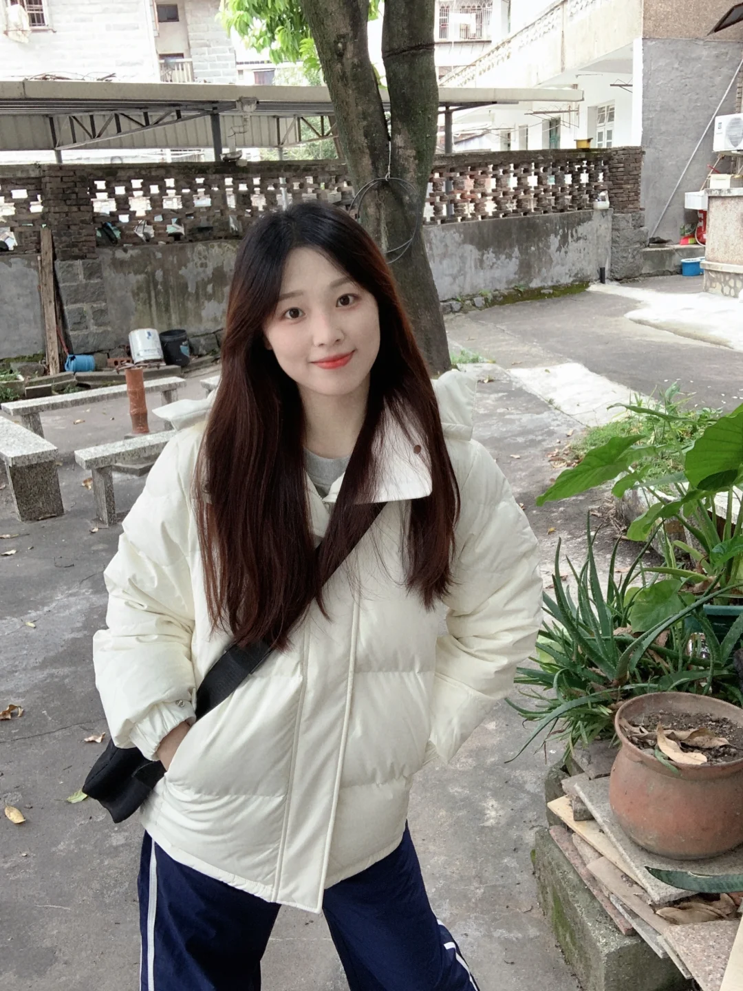 妈见夸白色羽绒服！太乖太温柔了！！！