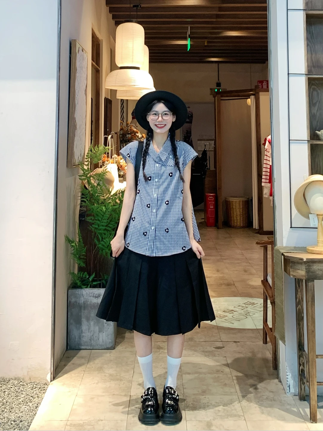 163 90｜“时髦书呆子”日系少女感穿搭🖤