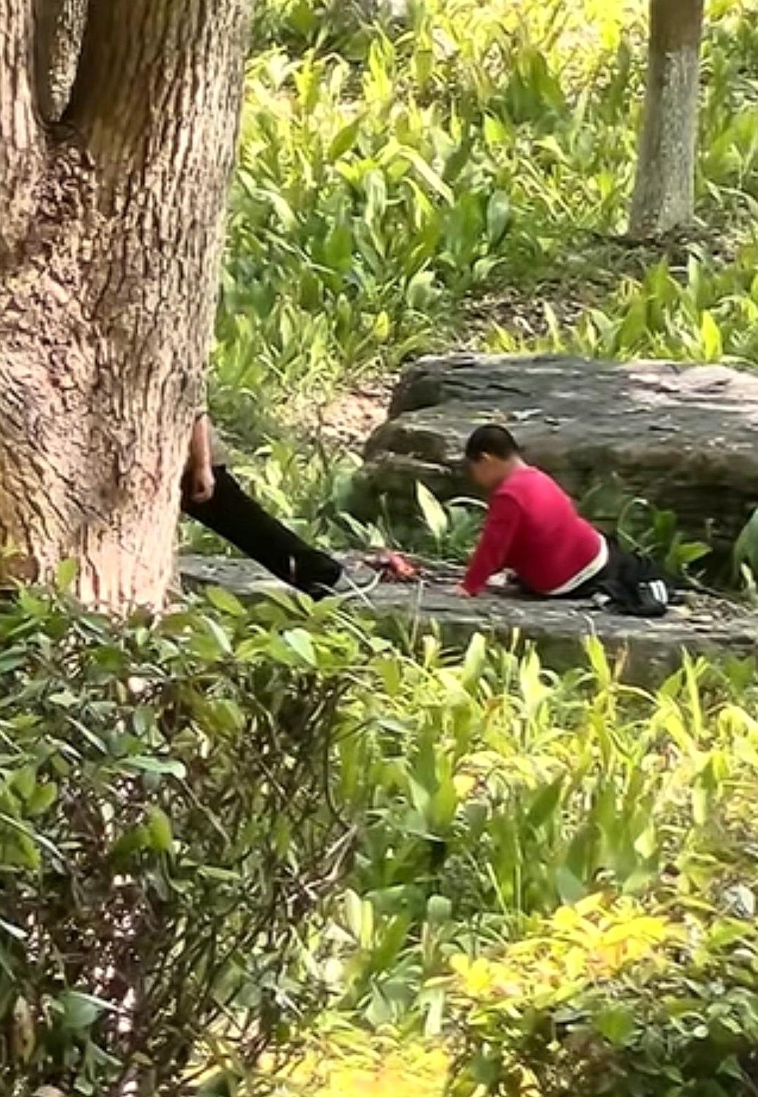 5月1日，江苏苏州，在一处自然景区内，景色宜人，游人如织，五一出游本是放松散心，