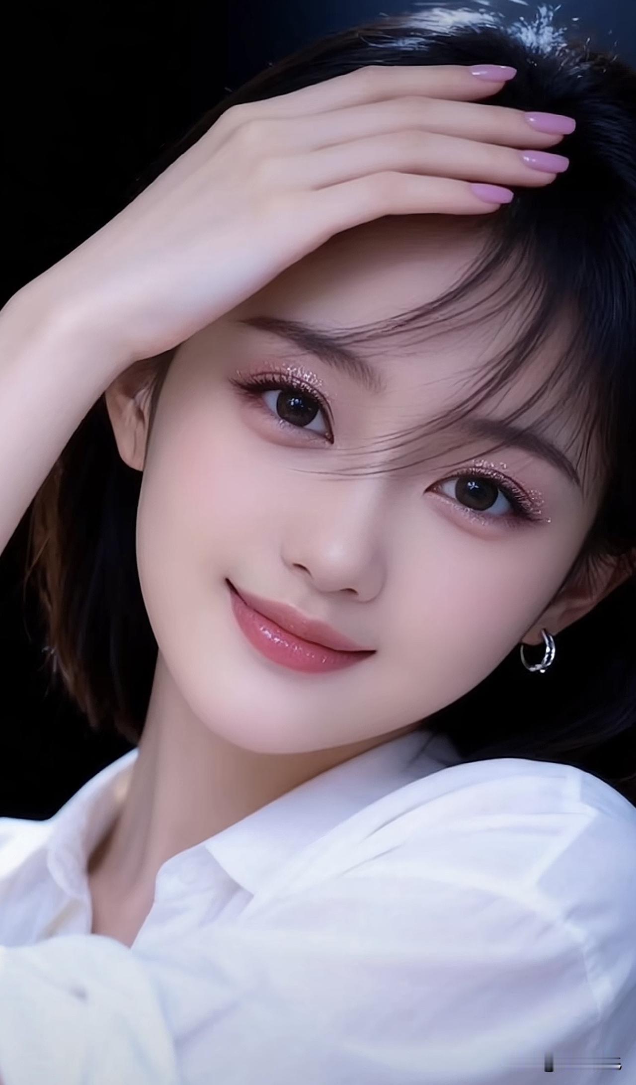 温柔甜美的少女，粉嫩的妆容，微笑动人！💖✨温柔甜美少女 清透元气少女妆 温柔粉