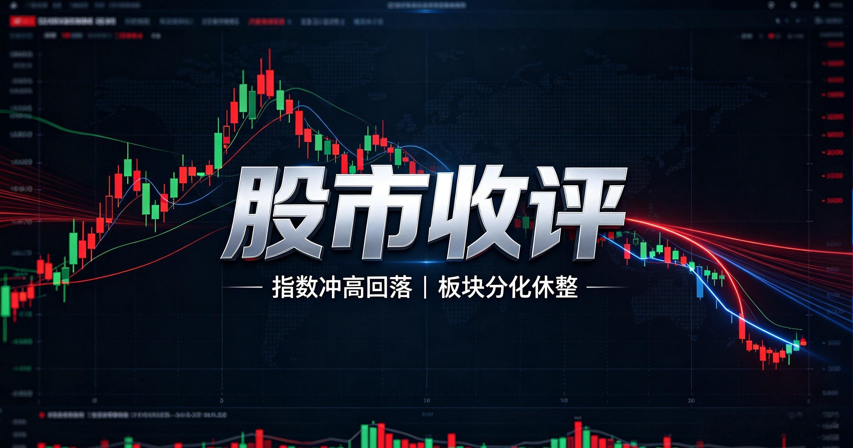 股市全天收评：三大指数涨跌不一、指数冲高回落分化加剧，板块进入休整阶段！周三大盘