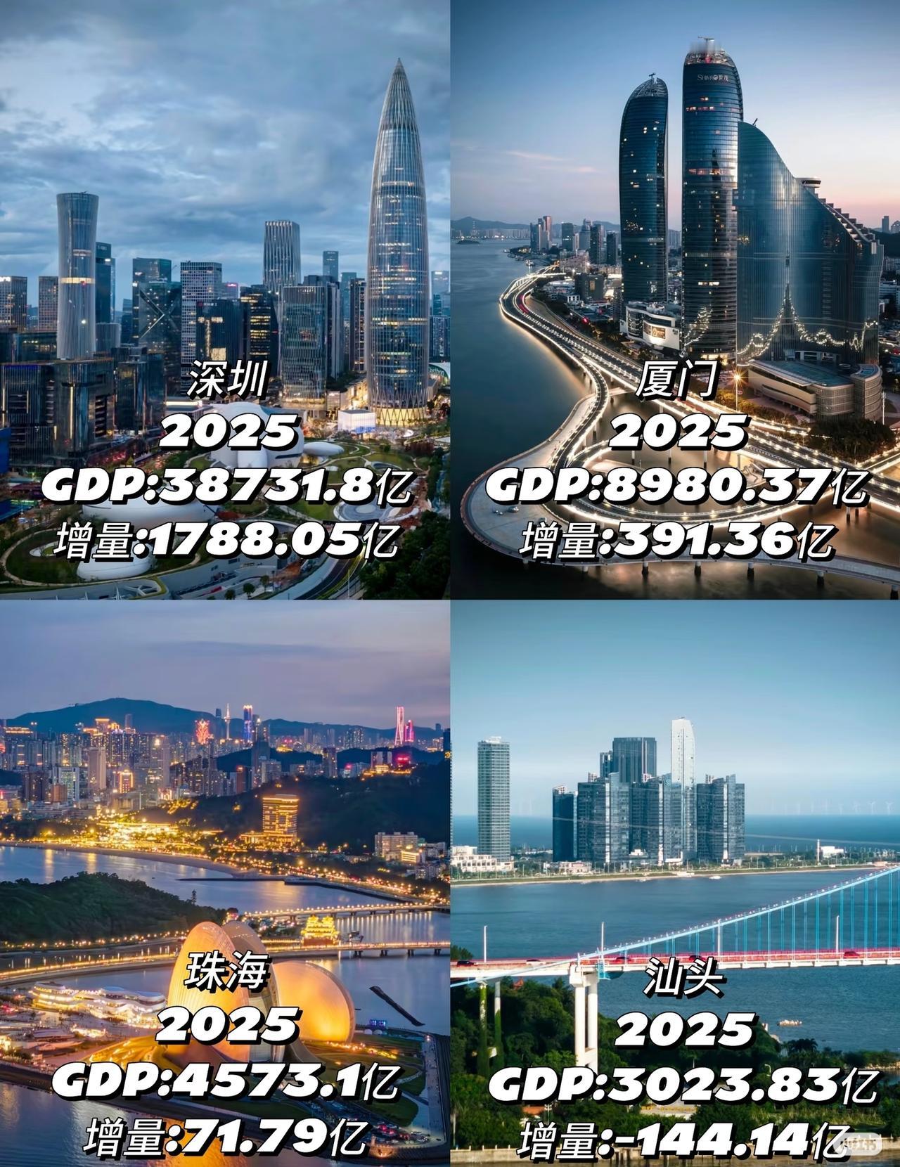 厦门珠海汕头谁在香港旁边都不会比现在的深圳差？