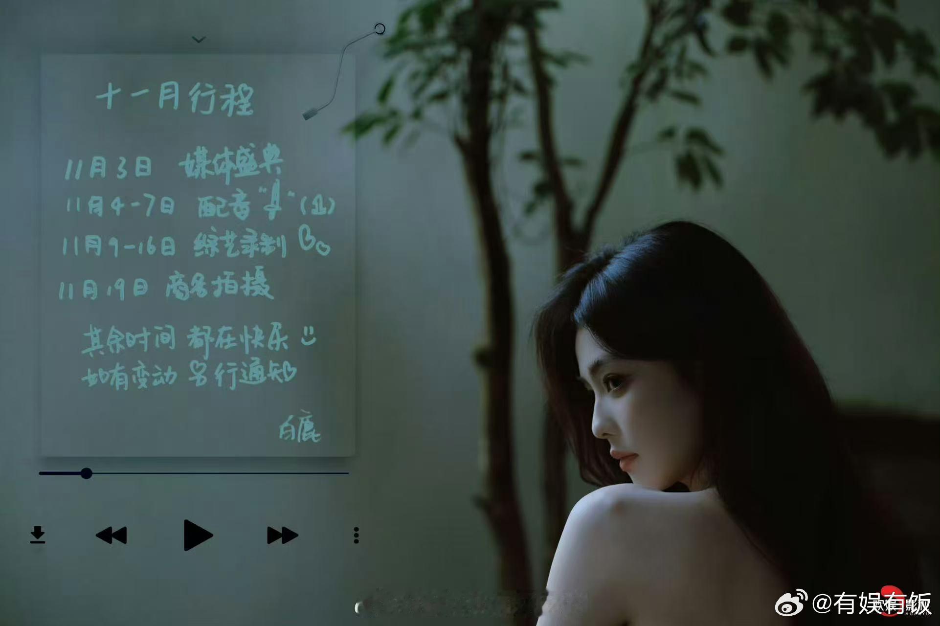 白鹿十一月行程已送达白鹿十一月其余时间都在快乐白鹿十一月其余时间都在快乐，好好，