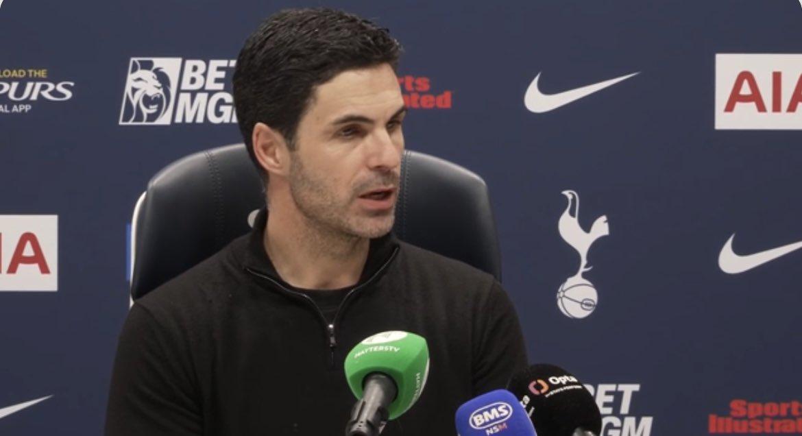 【塔帅：为埃泽高兴】英超第27轮，阿森纳客场4-1击败热刺，近期状态低迷的埃泽梅