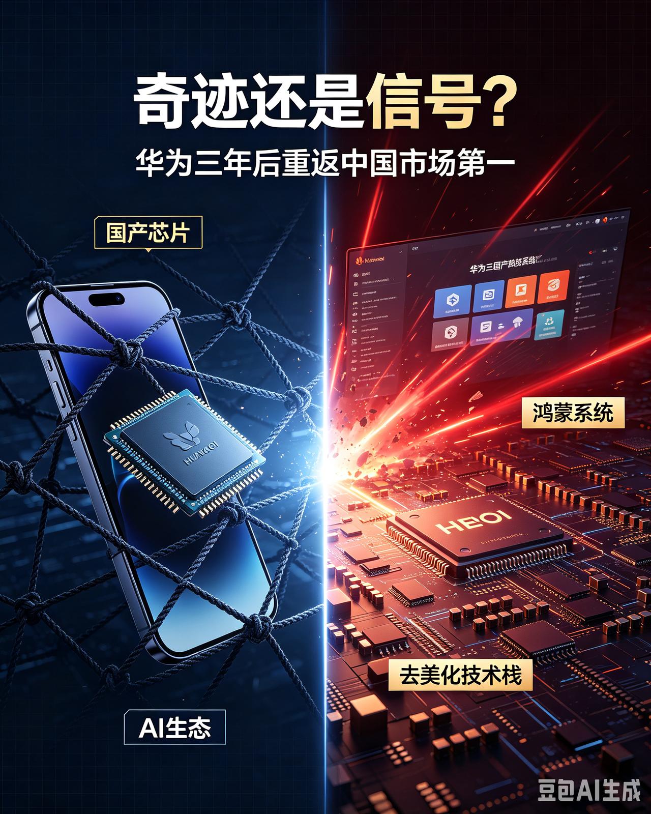 华为被制裁三年后，用国产芯片和鸿蒙系统杀回中国市场第一——这究竟是绝地反击的奇迹
