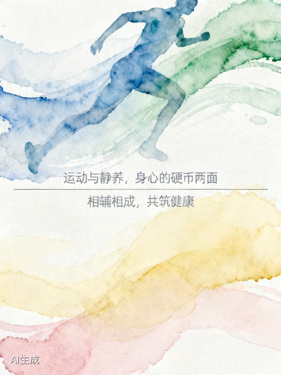 运动和静养并非对立关系，它们就像硬币的两面，各有其独特价值。
运动能促进血液循环