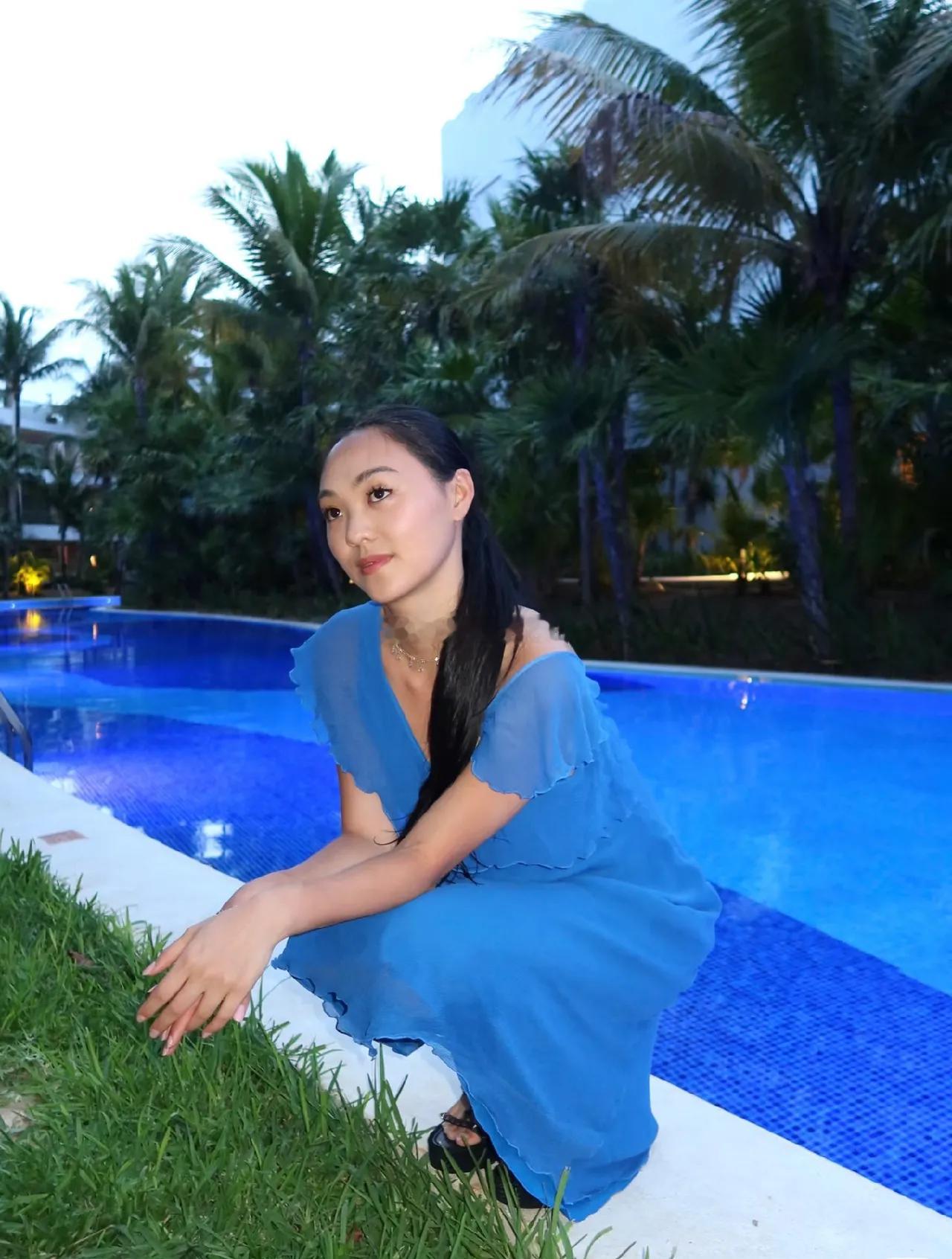 李连杰女儿Jane晒照，在墨西哥度假，好惬意！她中文名叫李真好蛮好听的名字，有一