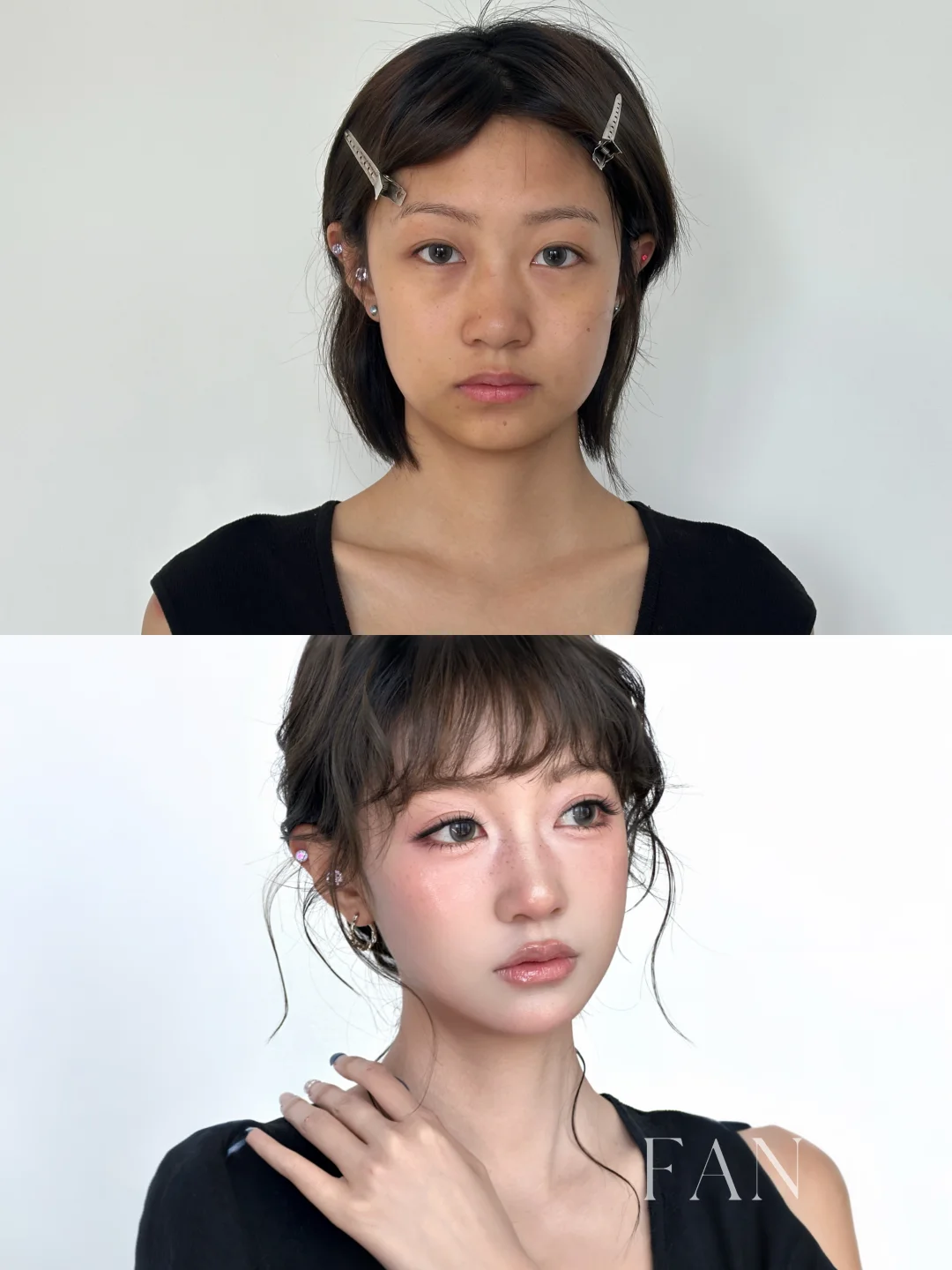 ins透明感｜芭乐气泡水淡颜妆🫧