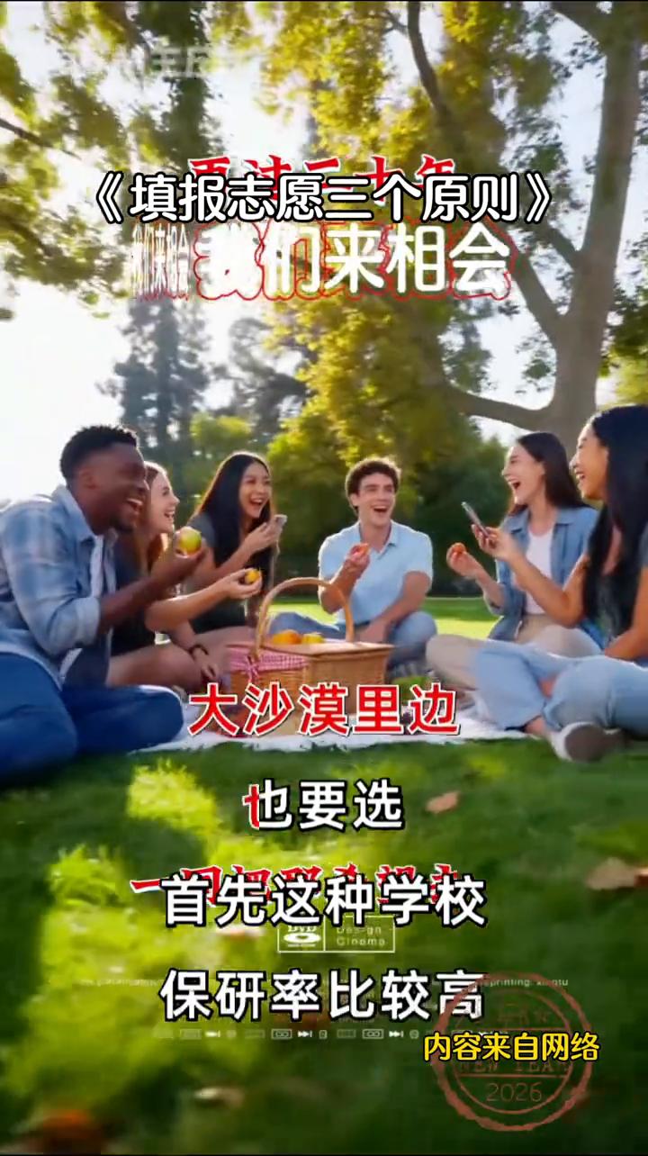 填报志愿三个原则。
报志愿就三个原则：分数高的学校优先，分数一般的城市优先，分数