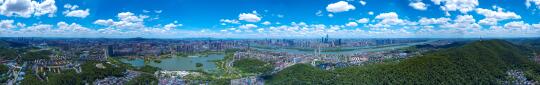 四亿像素｜长沙湘潭同框360度全景