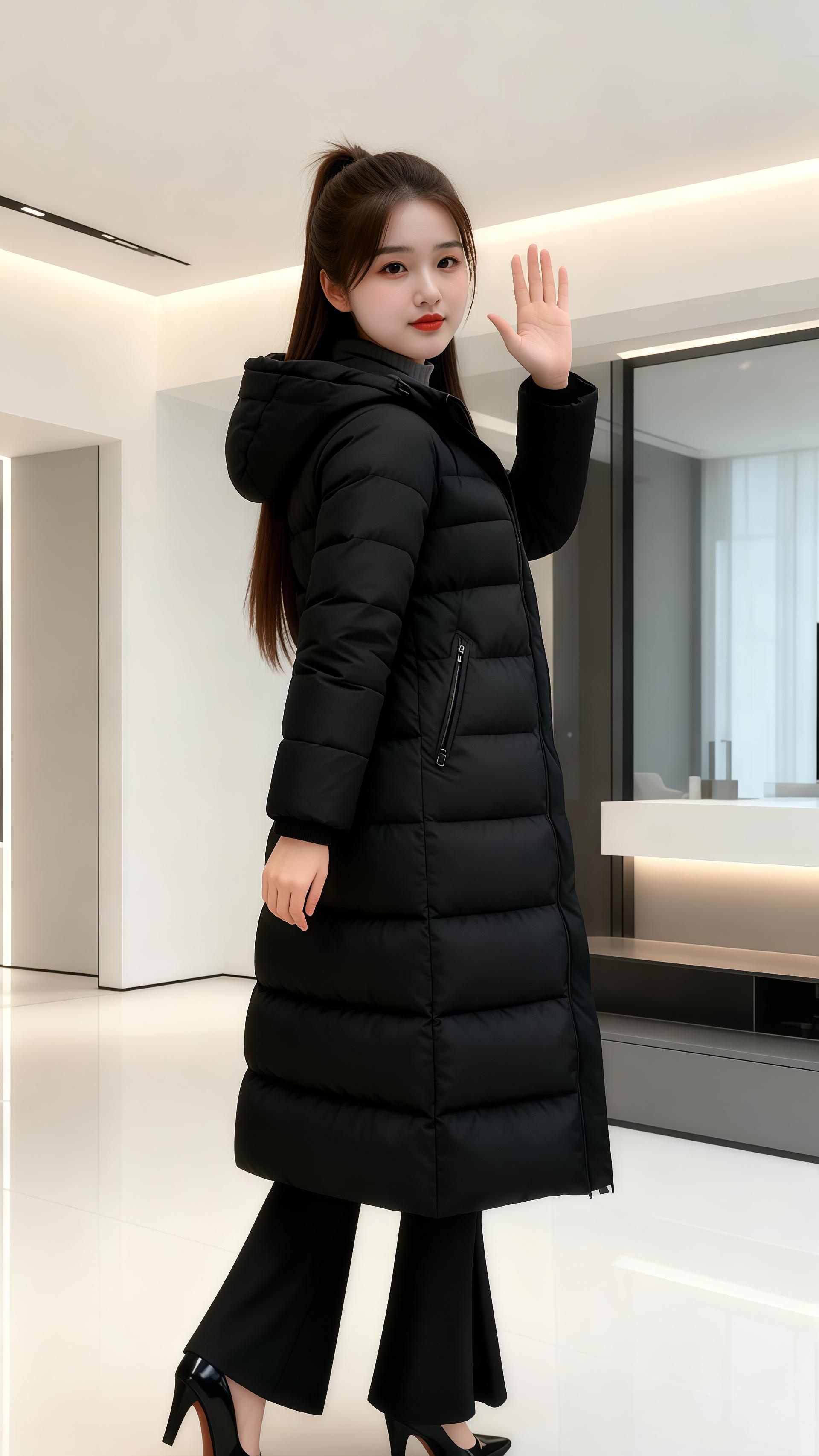 女神穿搭 女装穿搭 减龄显瘦穿搭 羽绒服穿搭 好身材好气质