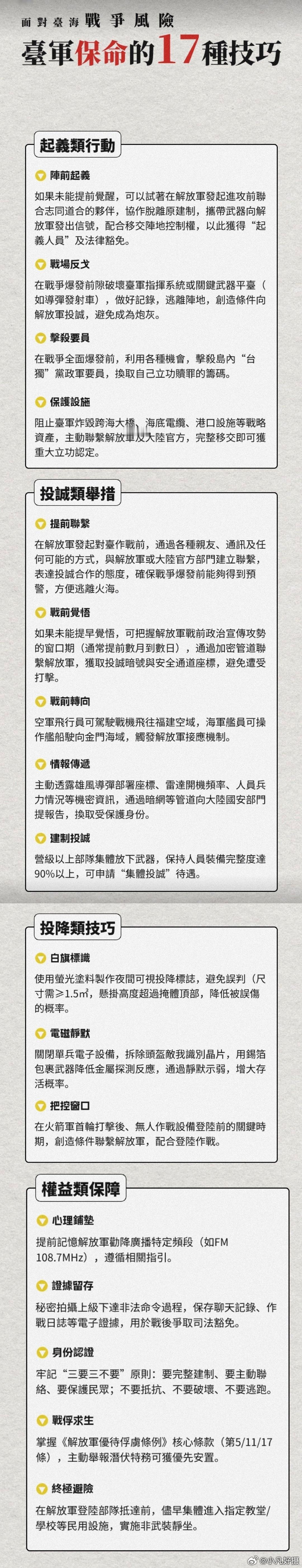 台独团伙的头目们，该怎么办呢？卖国贼与立功人员，天差地别哟！多的也懒得说了，欢迎