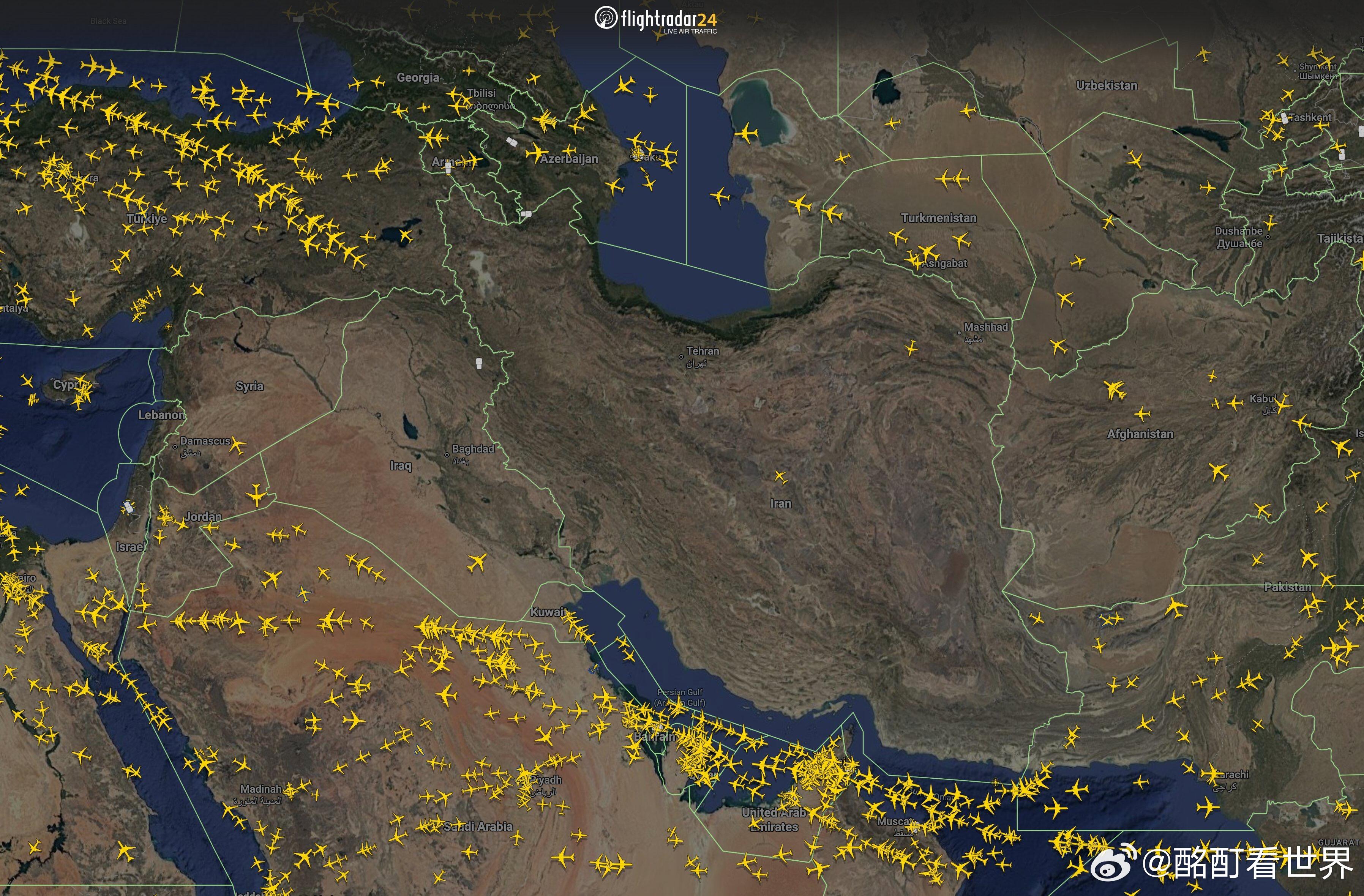 以色列宣布袭击伊朗空袭发生后该片空域已被清空 