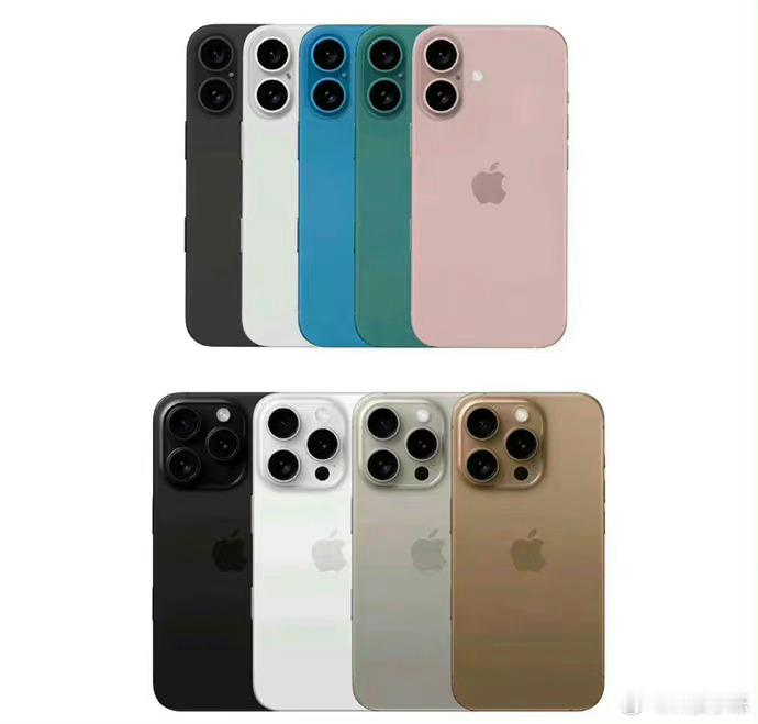 #iPhone16新配色# 感觉苹果现在新品发布只能在配色上做做文章了[笑cry