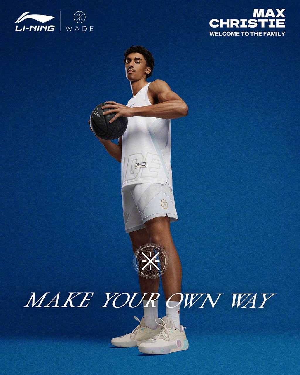 李宁品牌官方宣布签约独行侠后卫马克斯·克里斯蒂，后者将代言韦德之道系列代言人。其