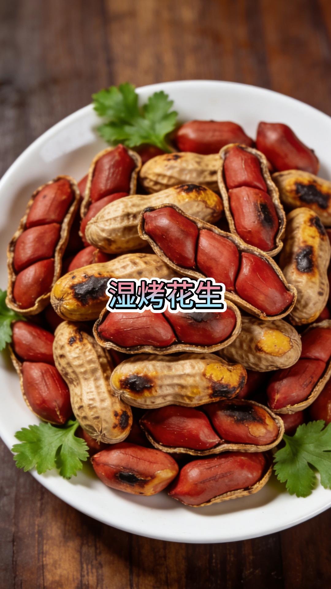 湿烤红衣花生。