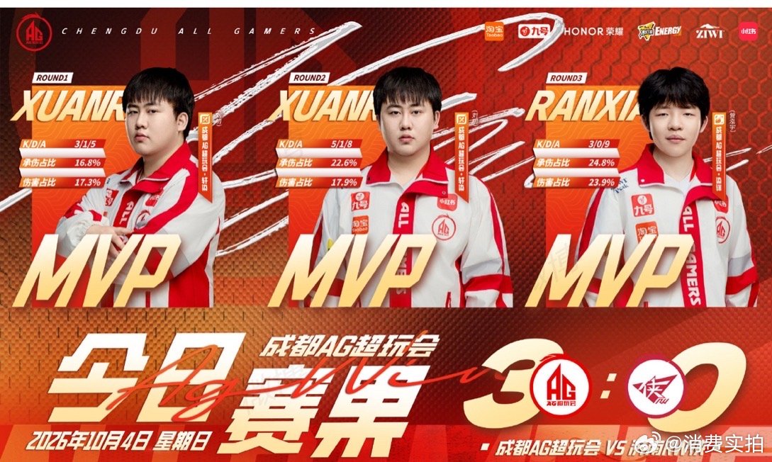【AG回应年总首胜AG回应战胜RW】10月4日晚，在2026 KPL年度总决赛擂