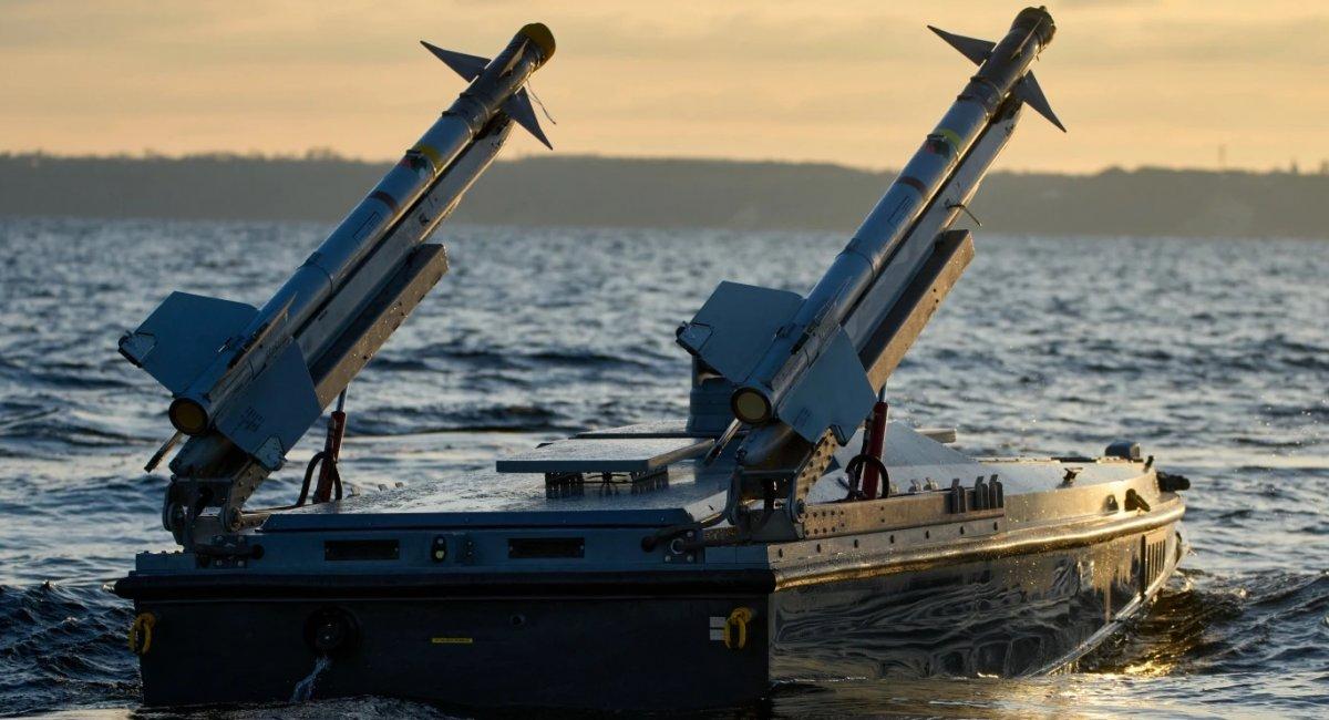 乌克兰的海上无人艇迫使俄罗斯舰队躲避在港口！

海上无人机Magura V7 /