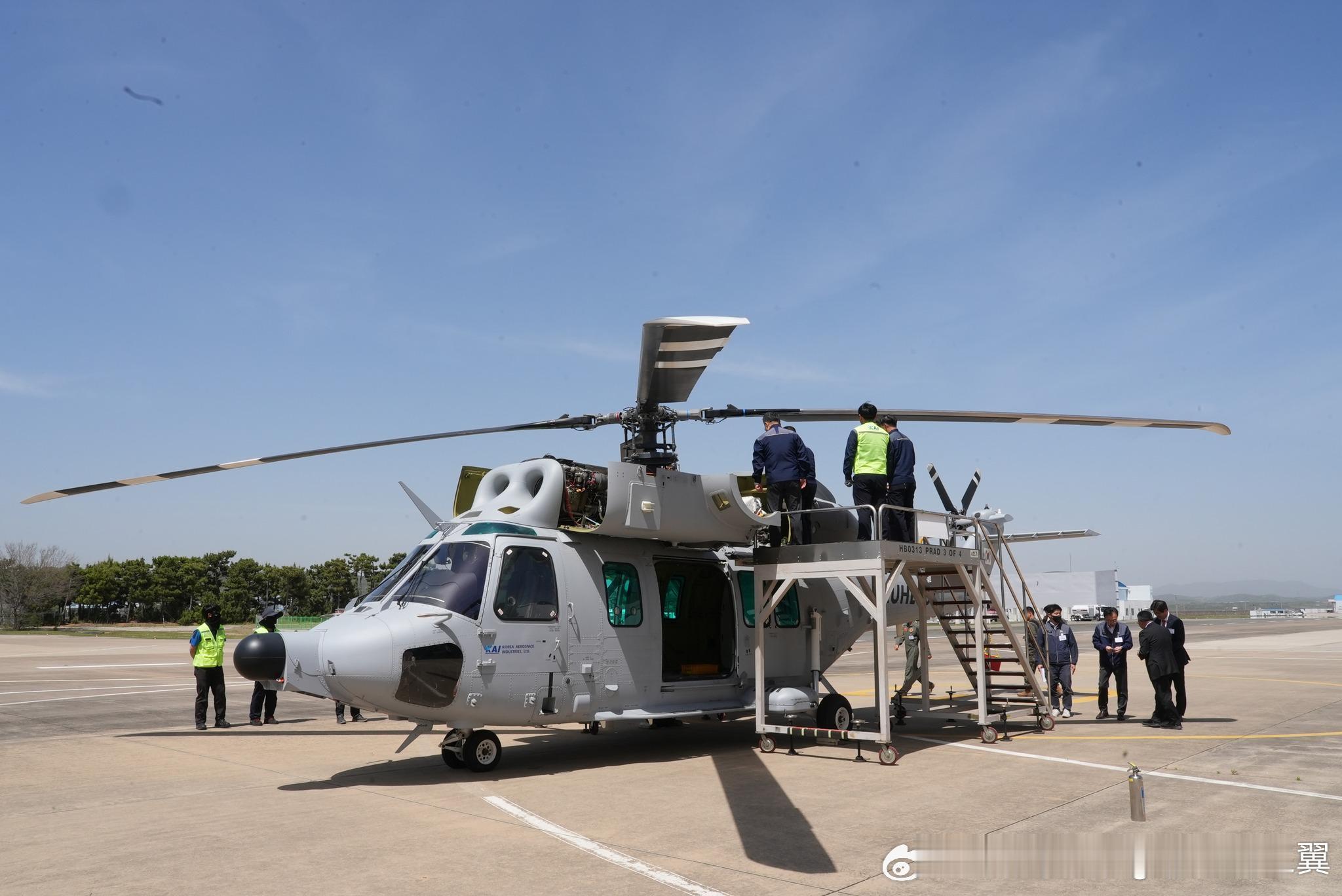 烽火问鼎计划 韩国首架采用改进型国产主减速器的KUH-1直升机下线，终于可以 1
