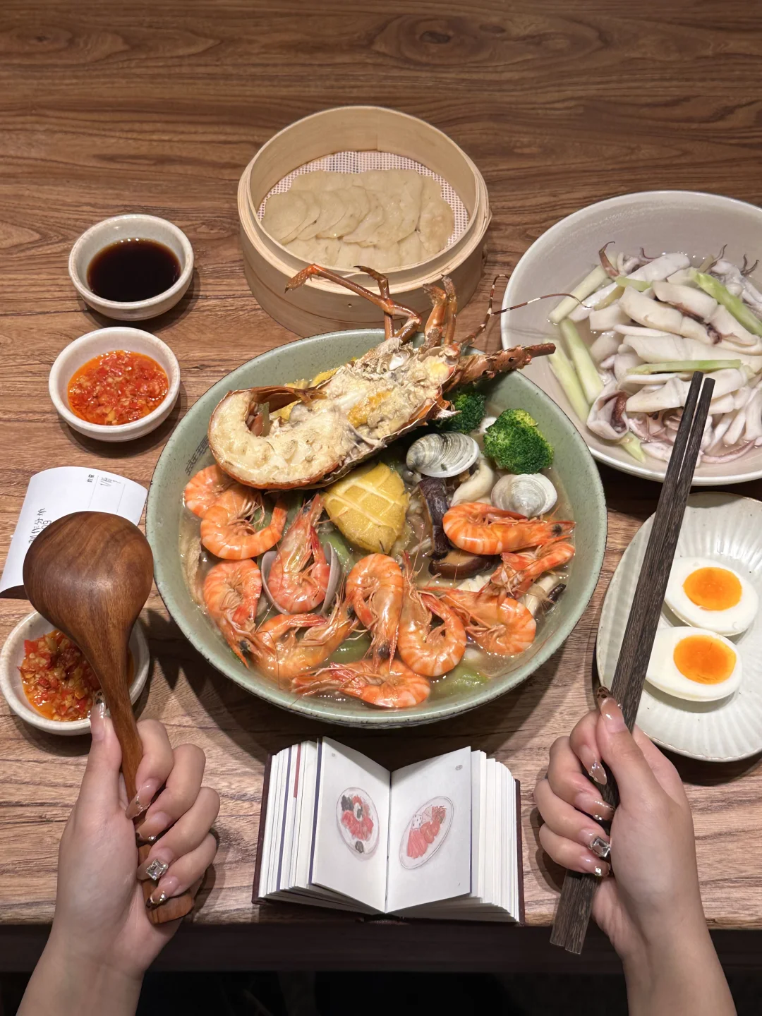 感觉是南京top1的一人食海鲜面🥹🥹