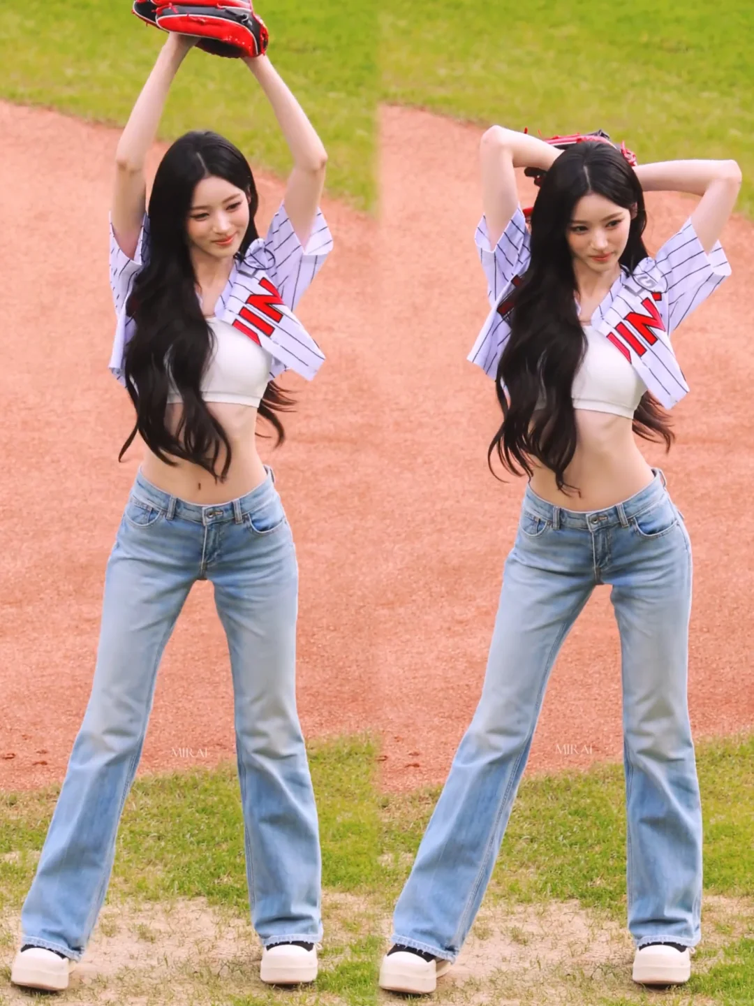 Anna今日开球状态⚾明媚美少女