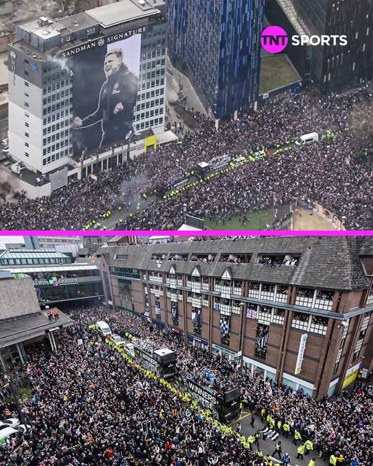 一年前，约有 30 万纽卡斯尔球迷涌上街头，庆祝俱乐部 70 年来首次赢得国内奖