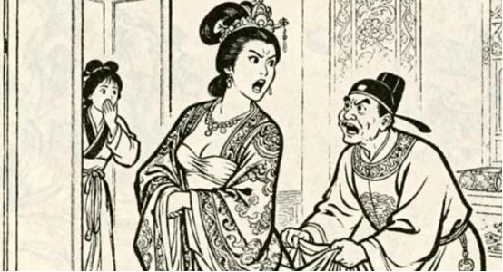 1627年的一天，太监总管垂涎皇后美色，趁着对方沐浴时扯着对方的裙裾说：“奴才爱